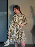 Robe courte verte