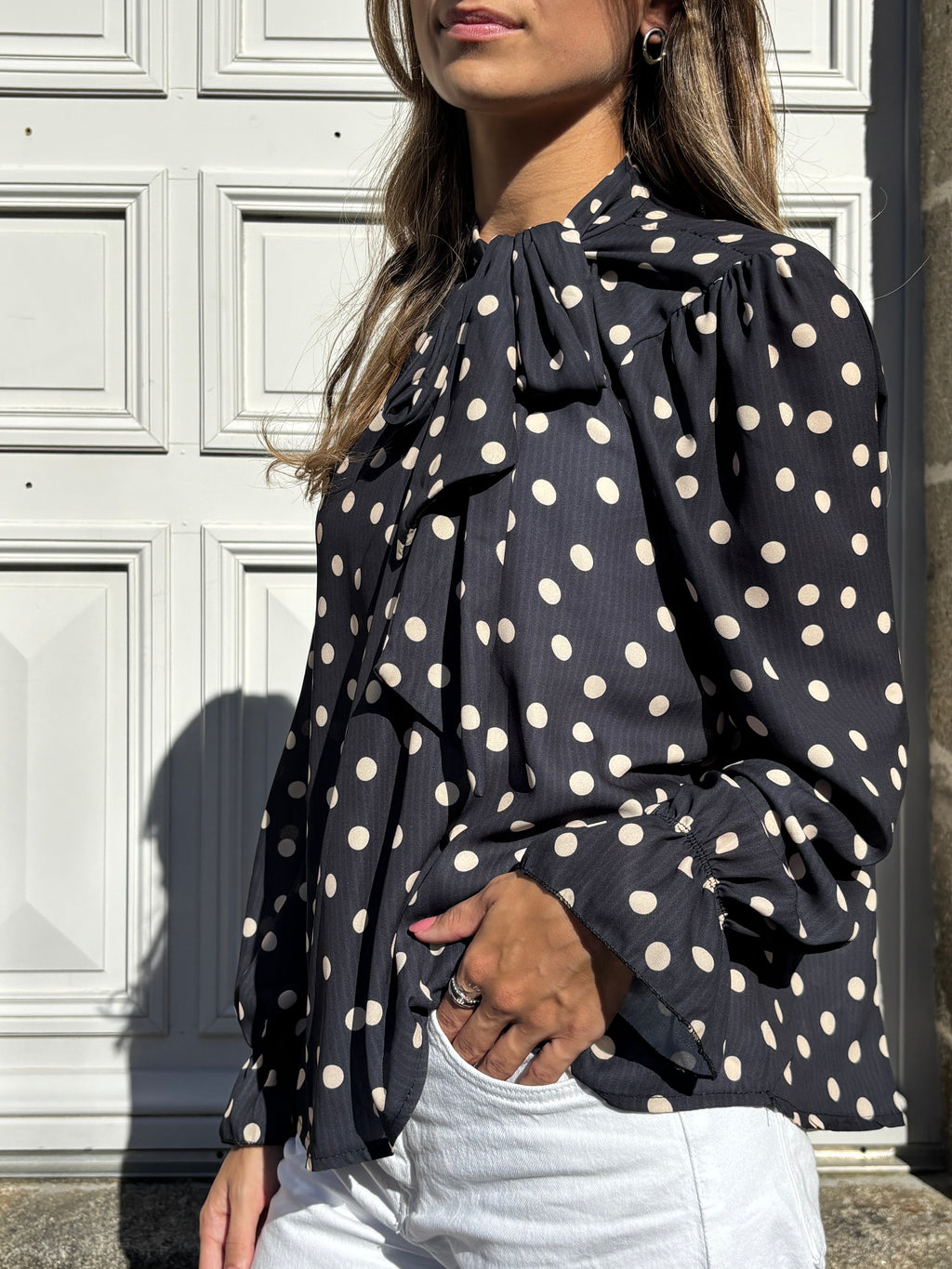Blouse à pois
