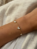 bracelet coeur blanc