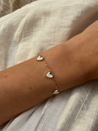 bracelet coeur blanc