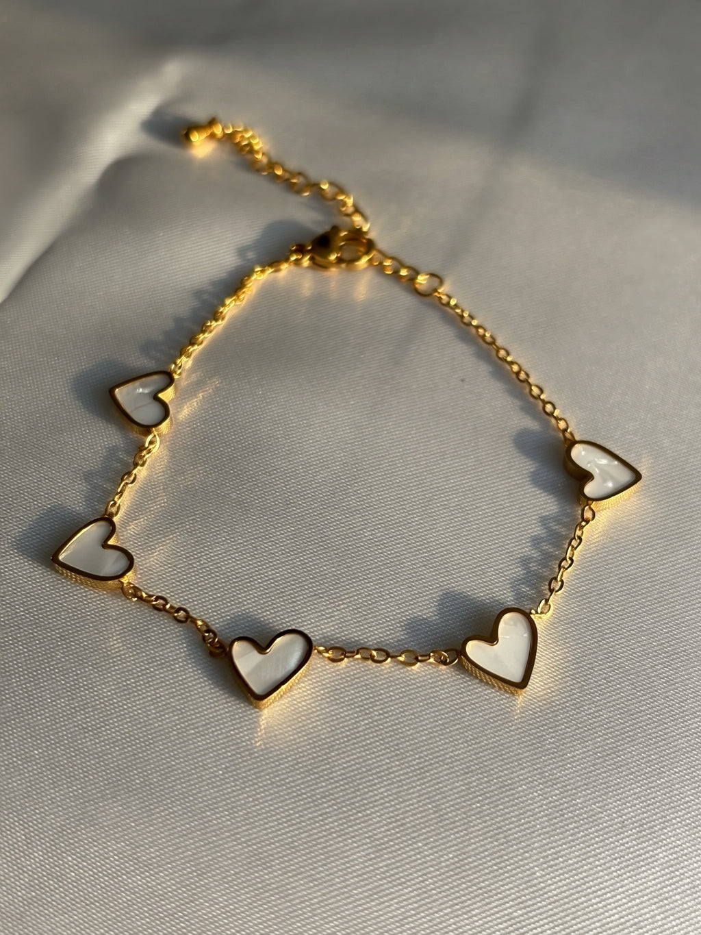 bracelet coeur blanc