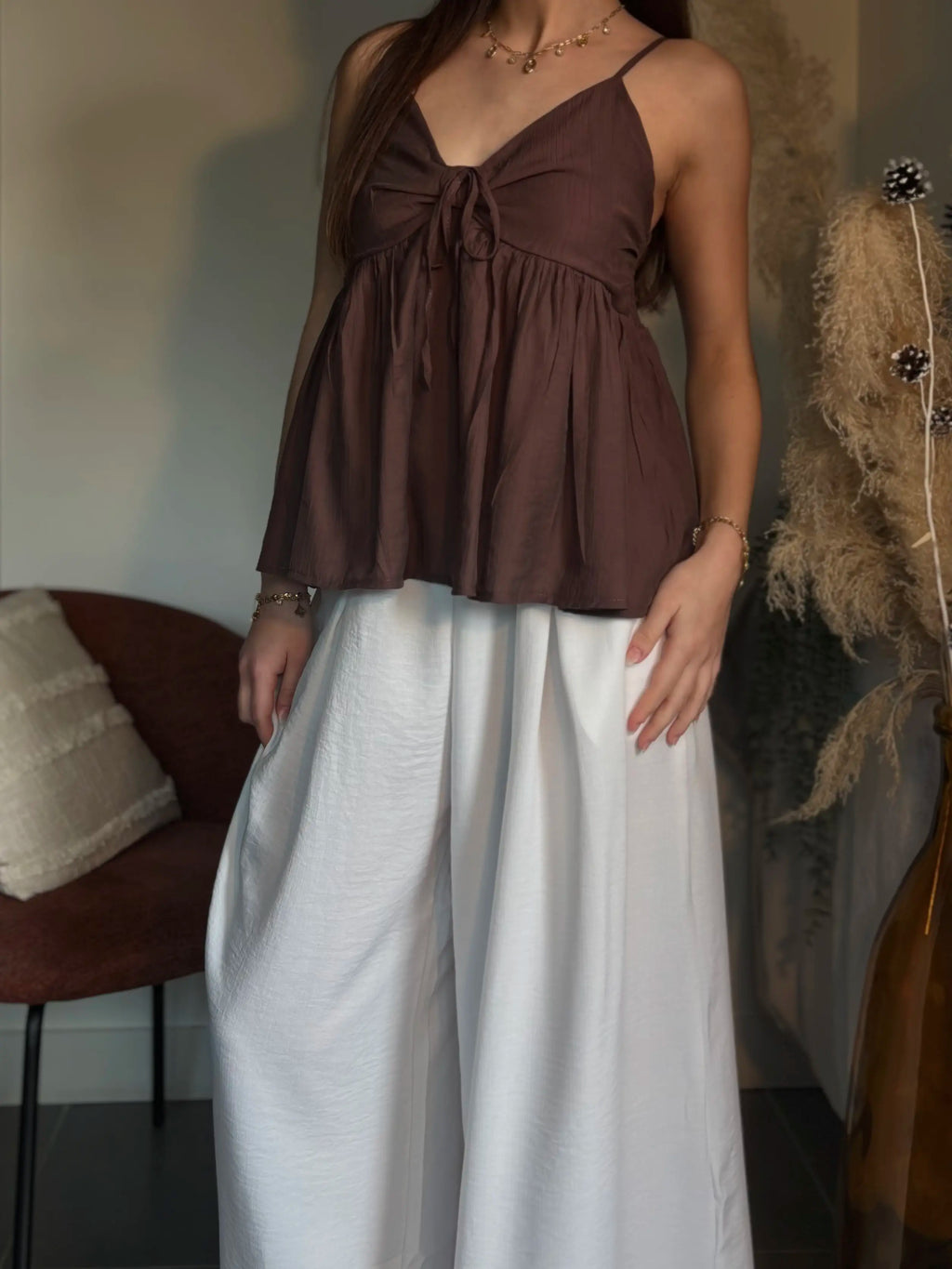 Pantalon fluide qui allie confort absolu et allure sophistiquée