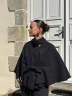 Veste cape noire