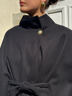 Veste cape noire