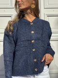Pull bleu pailleté