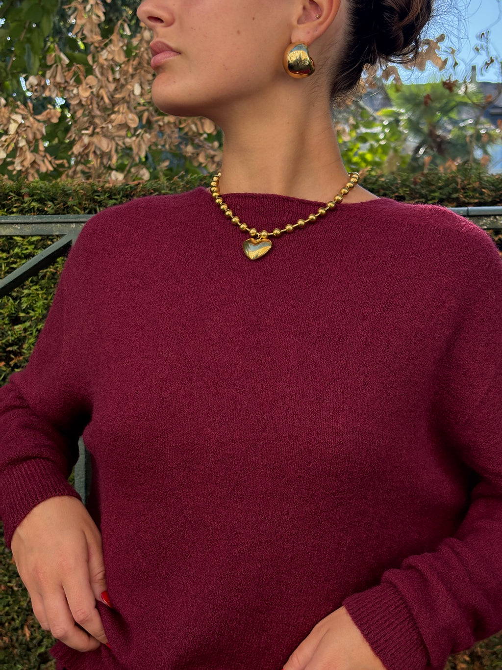 Pull bordeaux