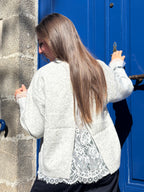 Pull à dentelle