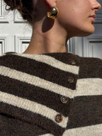 Pull en maille rayée