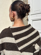 Pull en maille rayée