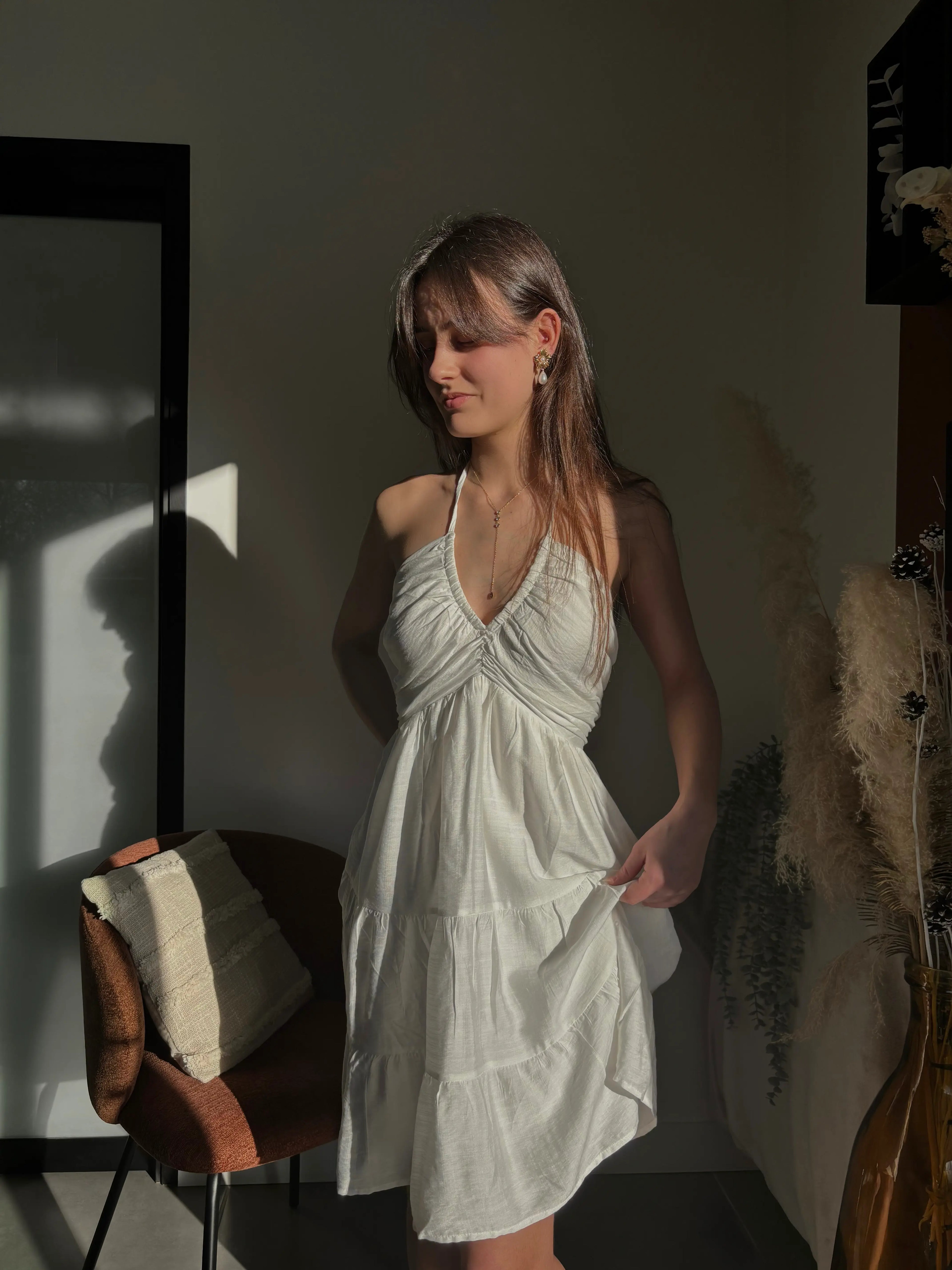 robe blanche légère 