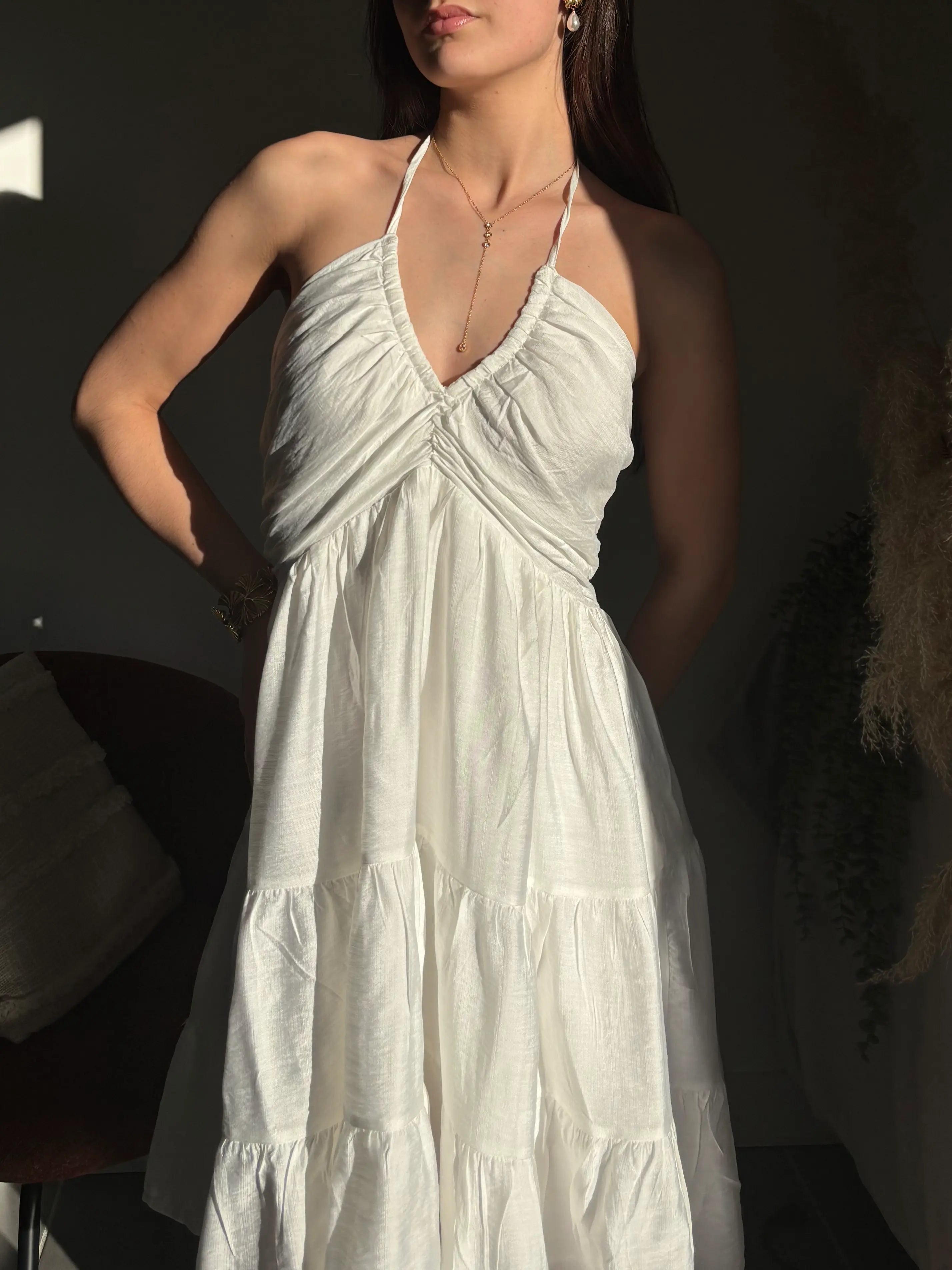 robe blanche légère 